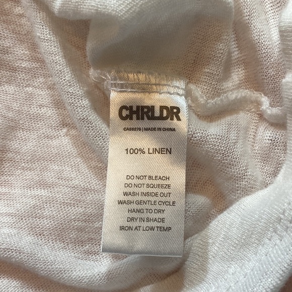 CHRLDR Linen White Blue Escape To Paradise Tee sz XS - Picture 9 of 11